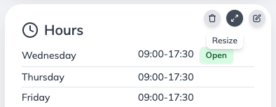 Panel resizing on a desktop