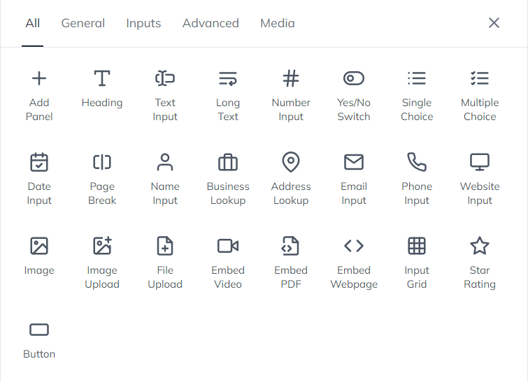 to.co Forms - Input Fields